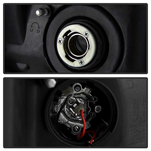 Nissan Titan 04-15 LED Halo Headlights - Black/Clear Lens - High Performance Lighting for Night Driving & Off-Road Adventures