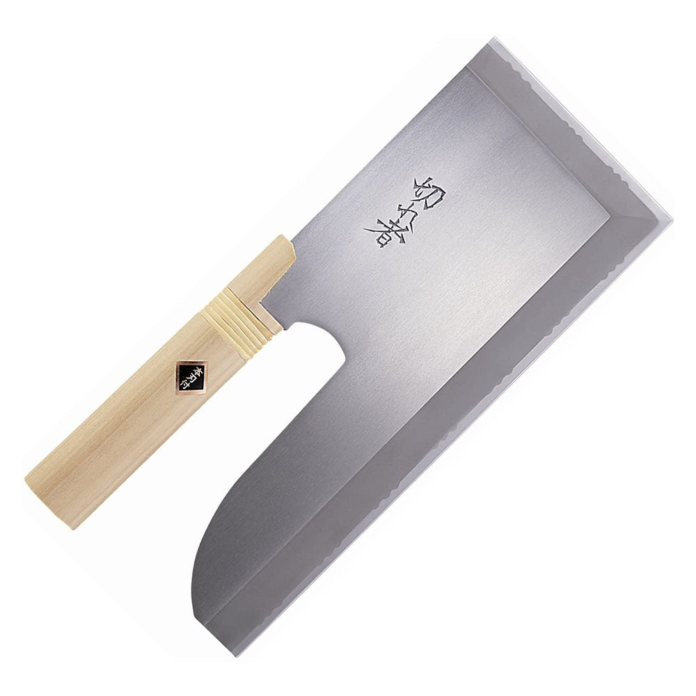 Premium Japanese Sobakiri Knife - Hounen Kihan Handcrafted Buckwheat Noodle Cutting Blade - Perfect for Soba Making, Asian Cuisine & Professional Kitchens