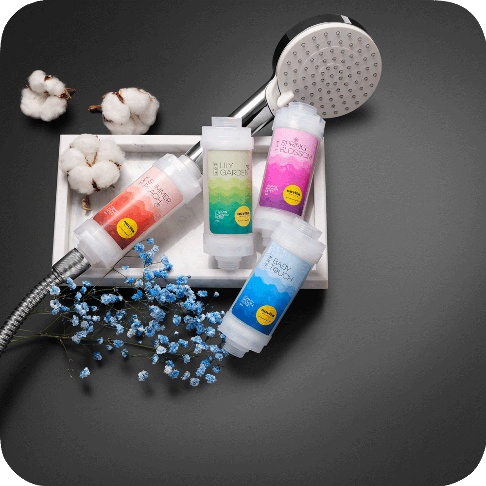 Vitamin C Shower Filter for Hard Water - Removes Chlorine & Impurities - Softens Skin & Hair - Ideal for Dry Skin, Eczema & Sensitive Scalp - Perfect for Bathrooms & Showers