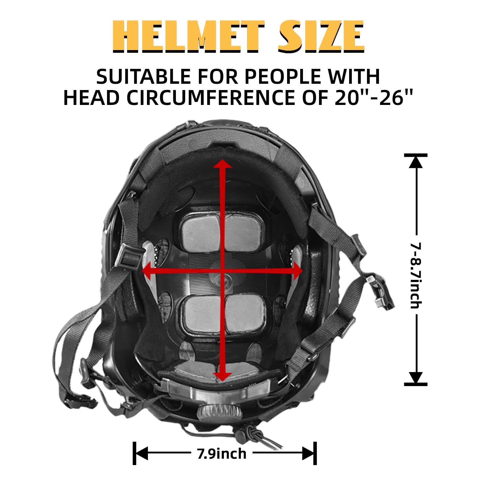 Adjustable Tactical Helmet with Helmet Cover - PJ Style Military Helmet for Airsoft, Hunting & Shooting | Lightweight Protective Gear with NVG Mount for Outdoor Activities & Cosplay