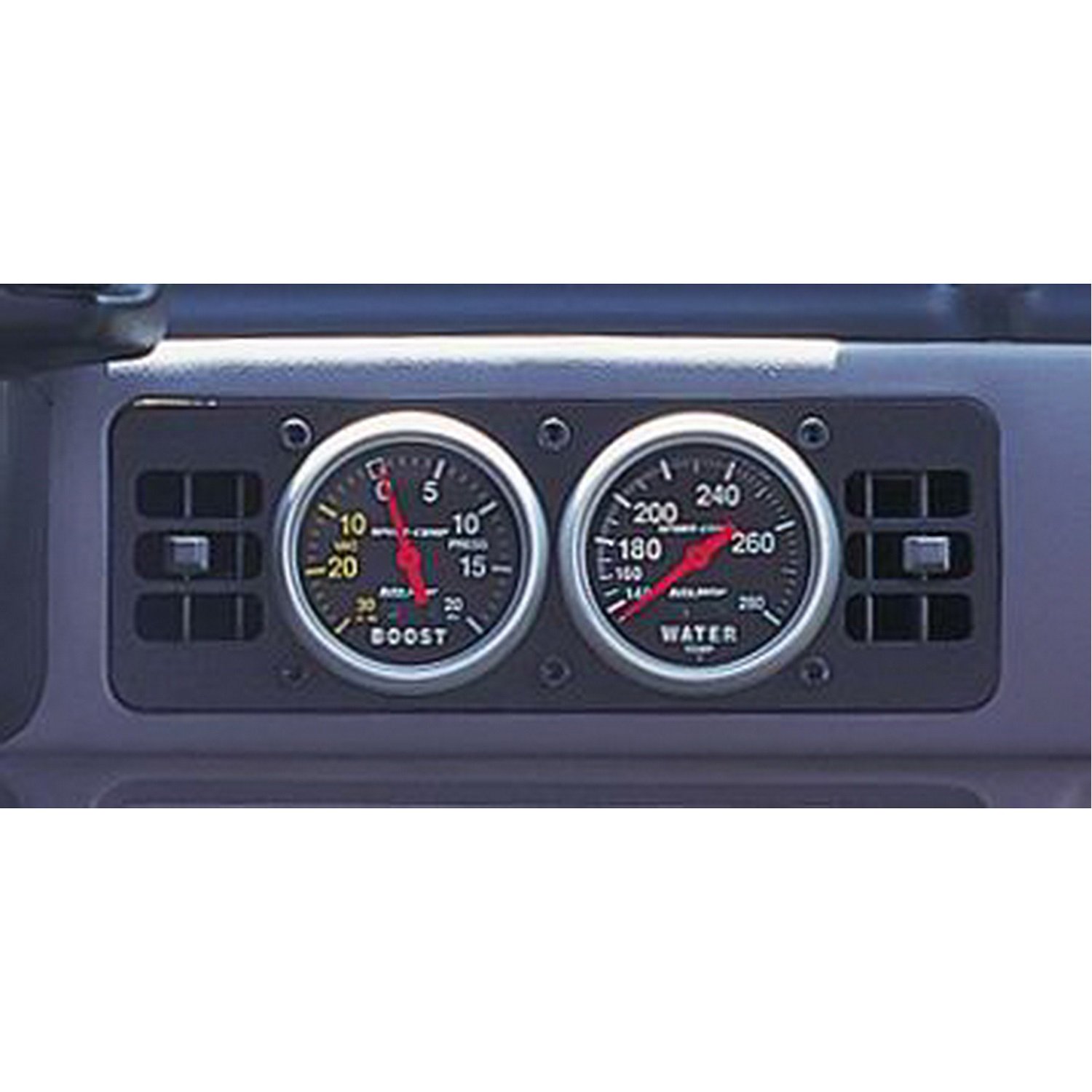 Auto Meter 50101 Dual Gauge Cage - Universal Gauge Pod Mount for Car, Truck & Motorcycle - Perfect for Performance Monitoring & Custom Dash Installations
