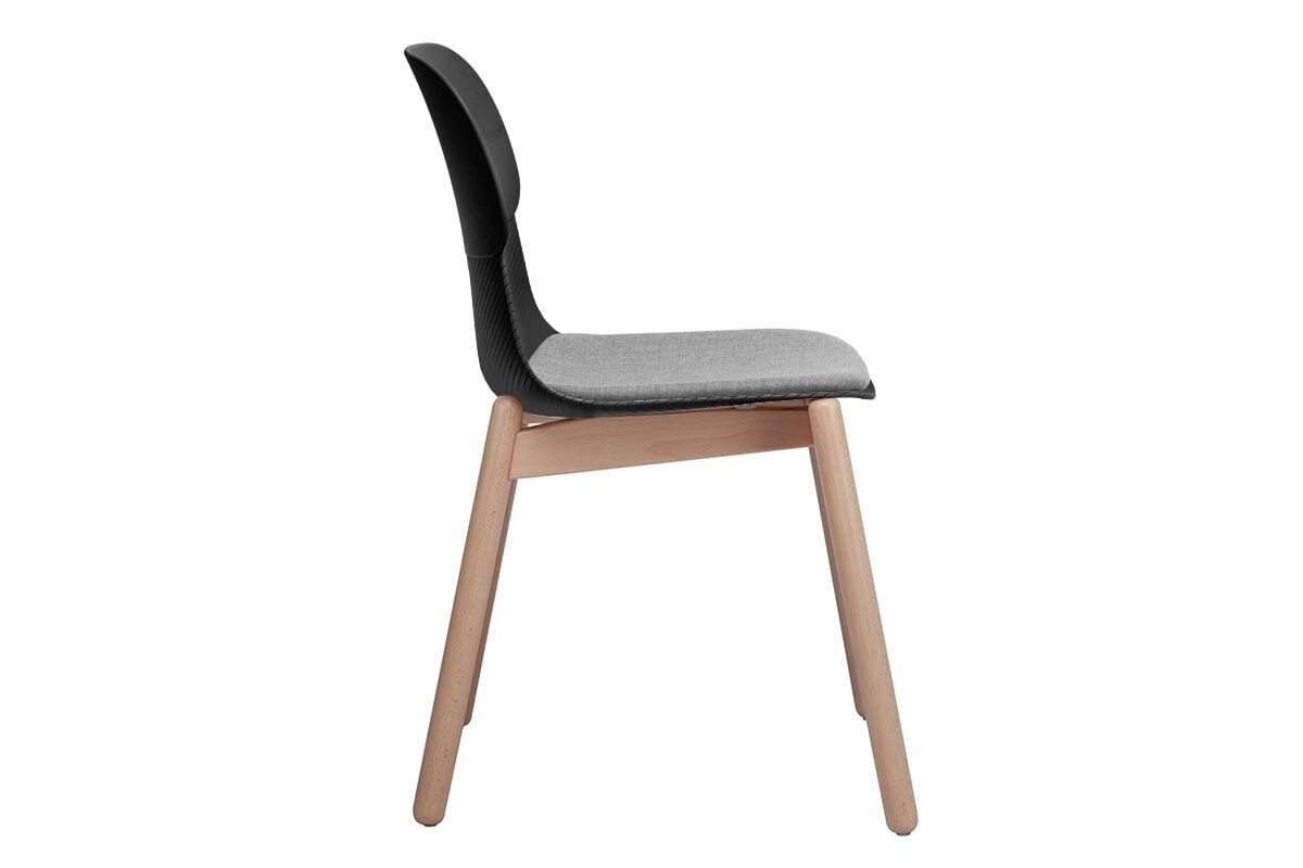 Durable Sammy Plastic Chair with Sturdy Wooden Legs - Perfect for Indoor, Outdoor, Patio, Garden, and Poolside Use