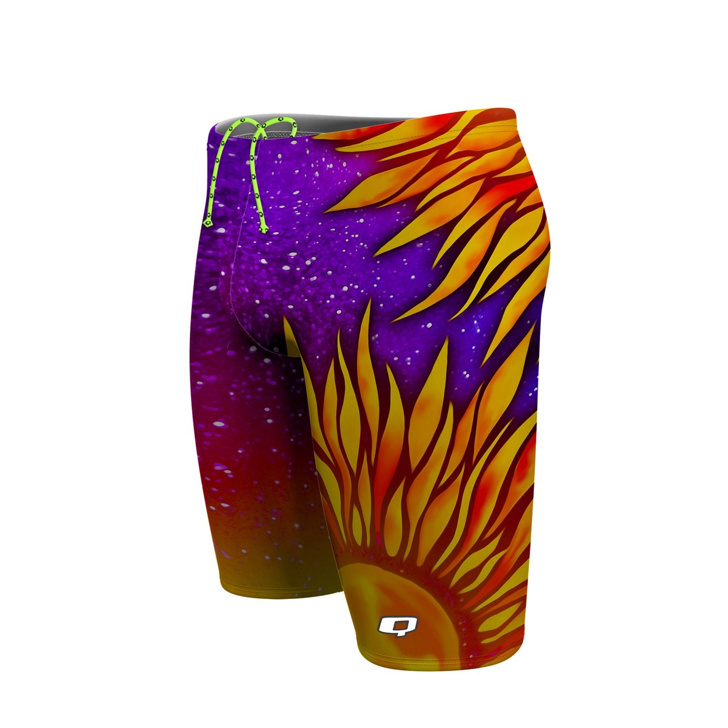 Moonflower Jammer Swimsuit for Men - UPF 50+ UV Protection, Quick Dry Swim Trunks - Perfect for Swimming, Beach, Surfing & Water Sports