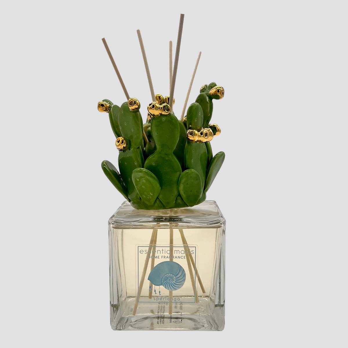 Natural Prickly Pear Scented Reed Diffuser for Home - Long-Lasting Aromatherapy for Living Room, Bedroom & Office