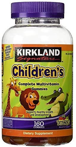 Kirkland Signature Kids Complete Multivitamin Gummies - 160 Count | Immune Support & Growth Vitamins for Children | Delicious Berry Flavor Gummy Vitamins for Daily Nutrition