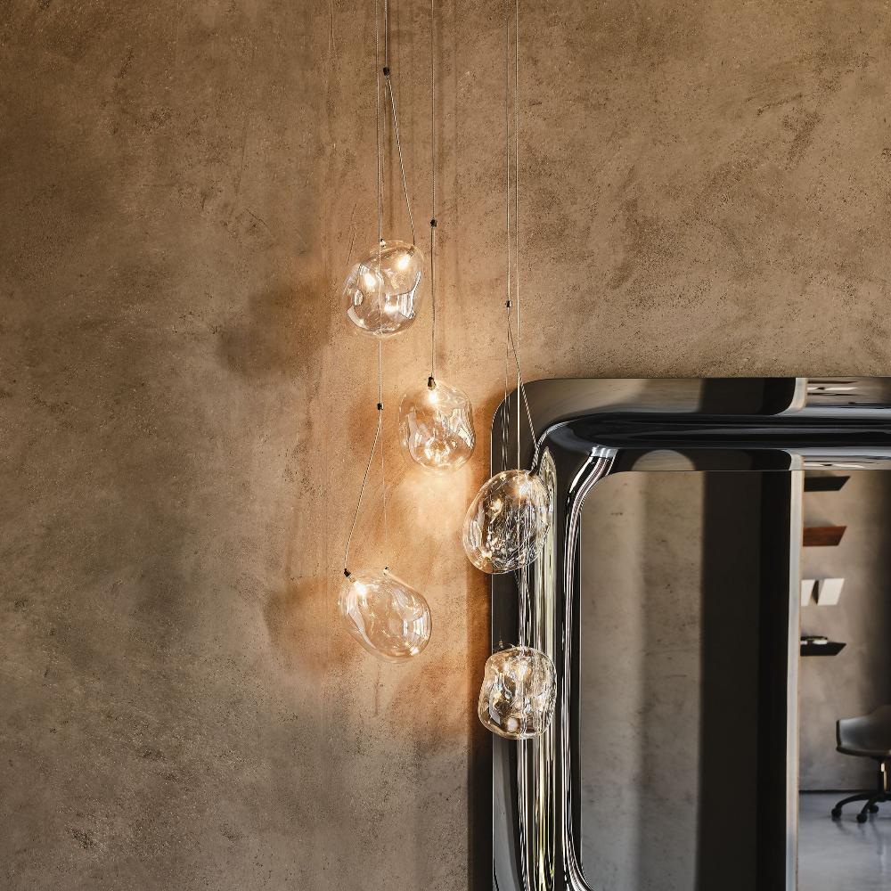 CLOUDINE Modern Ceiling Light Fixture - LED Flush Mount Lighting for Bedroom, Living Room, Kitchen | Energy Efficient & Easy Installation