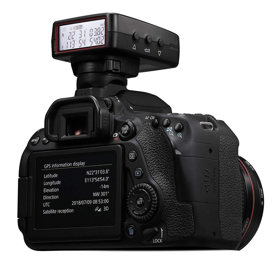 Solmeta GMAX-EOS2 GPS Geotagger with Bluetooth Shutter Control - Compatible with Canon GP-E2, EOS DSLR, Rebel, R & RP Mirrorless Cameras - Perfect for Travel Photography, Geotagging & Remote Shooting