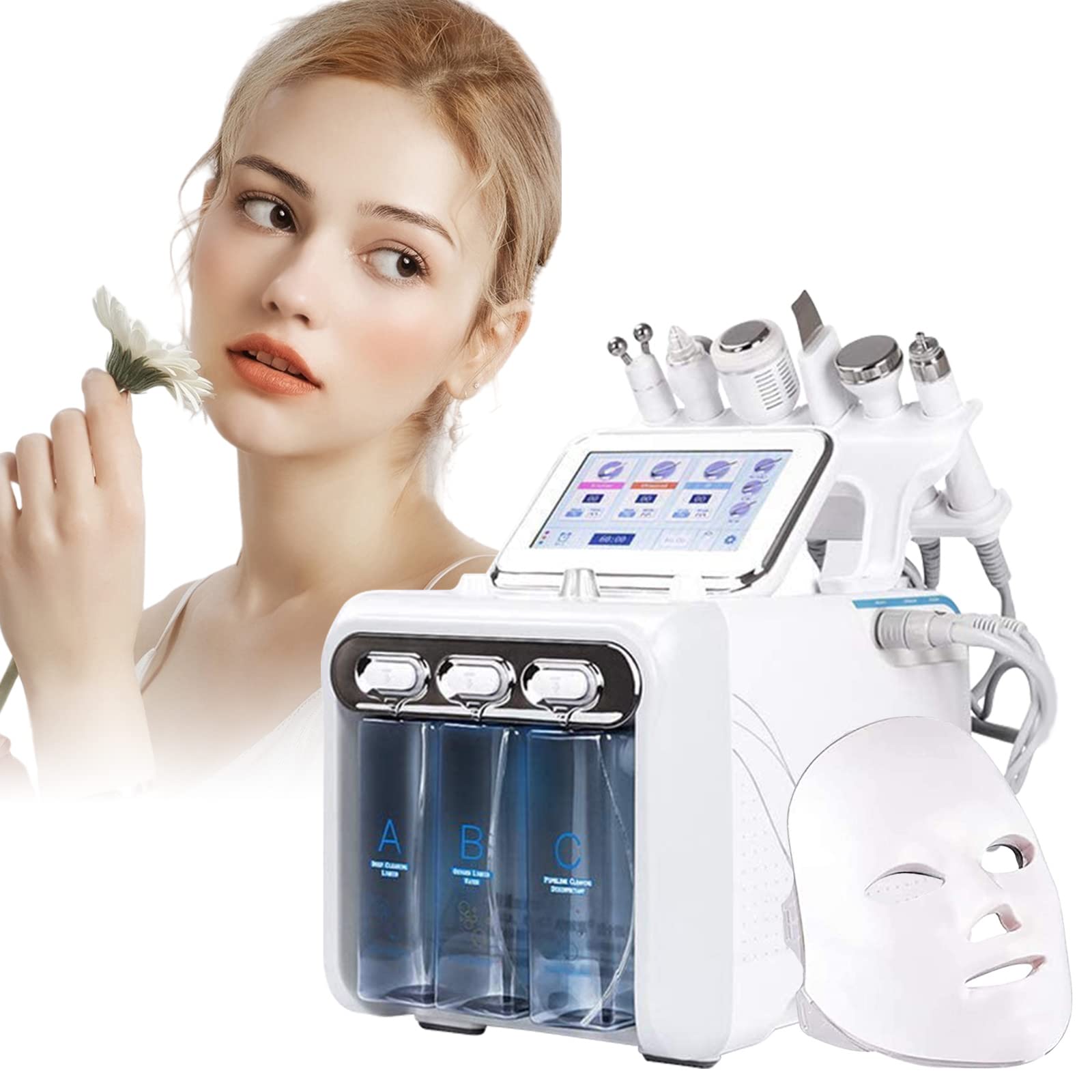 7 in 1 Professional Hydro Facial Machine - Oxygen Therapy, Dermabrasion & Skin Sprayer for Deep Cleansing & Hydration | Perfect for Spa, Salon & At-Home Skincare Routine