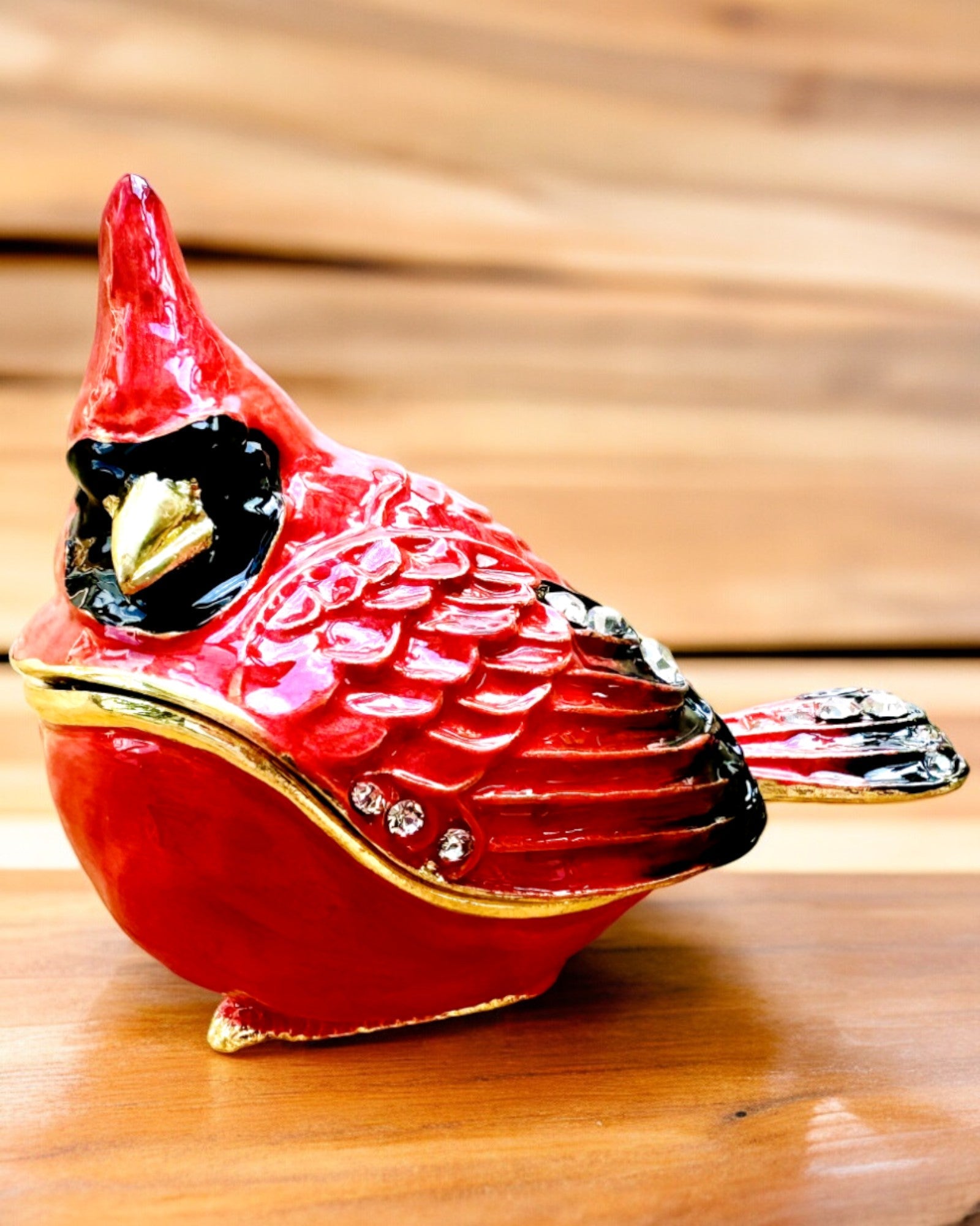 Elegant Cardinal-Shaped Gift Box with Custom Engraving - Perfect for Christmas, Weddings & Special Occasions