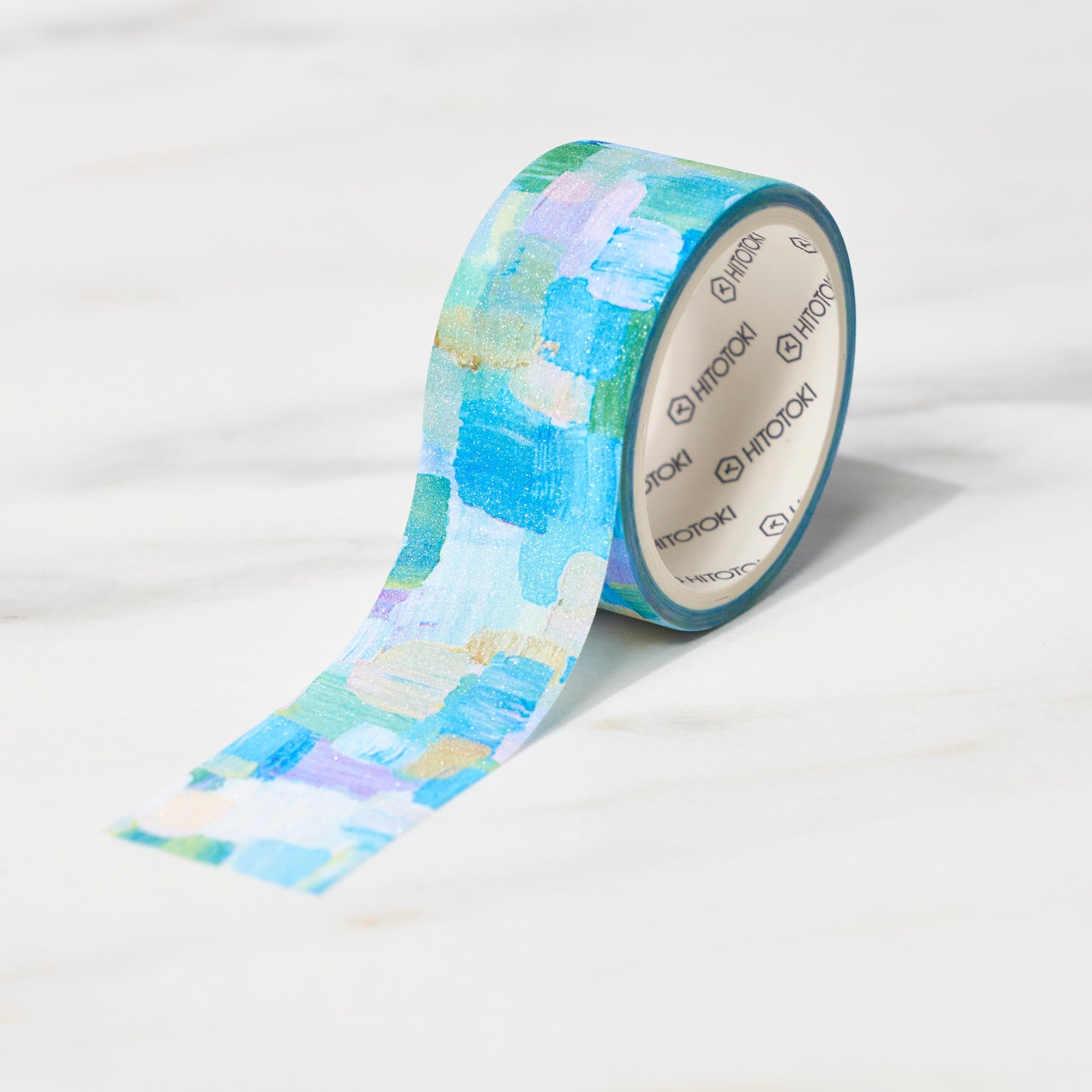 SODA 5th Edition Glitter Masking Tape - 6 Rolls Set, 15mm x 5m, Washable & Repositionable for Scrapbooking, DIY Crafts, Gift Wrapping - KING JIM Premium Quality Decorative Tape