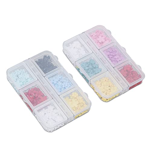 Sparkling Flower Nail Rhinestones - Lightweight DIY Nail Art Decorations, Fade-Resistant Crystal Gems (2 Boxes) for Salon, Spa & Home Manicure | Perfect for Wedding, Party & Special Occasion Nail Designs