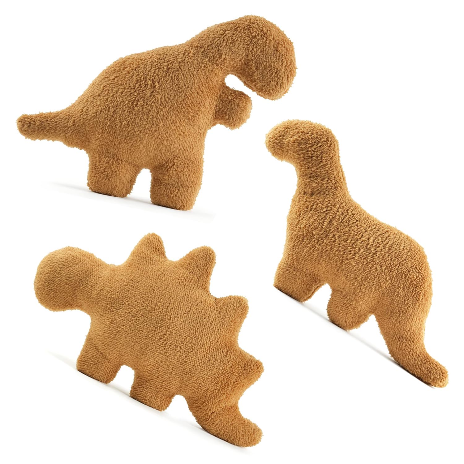**Soft Dinosaur Nugget Plush Pillow - Cute Stegosaurus Squishy Toy for Kids, Boys & Girls - 27.5