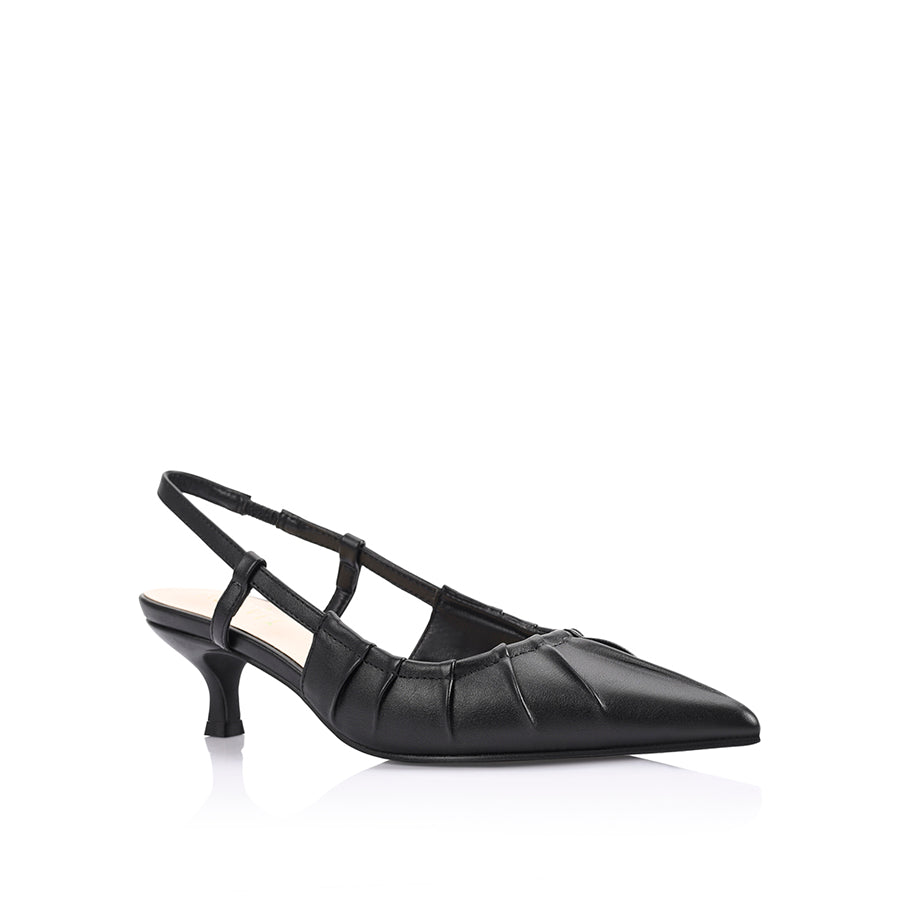 Lucius Slingback Kitten Heels for Women - Comfortable Low Block Heel Sandals with Ankle Strap | Perfect for Office, Wedding & Summer Outfits