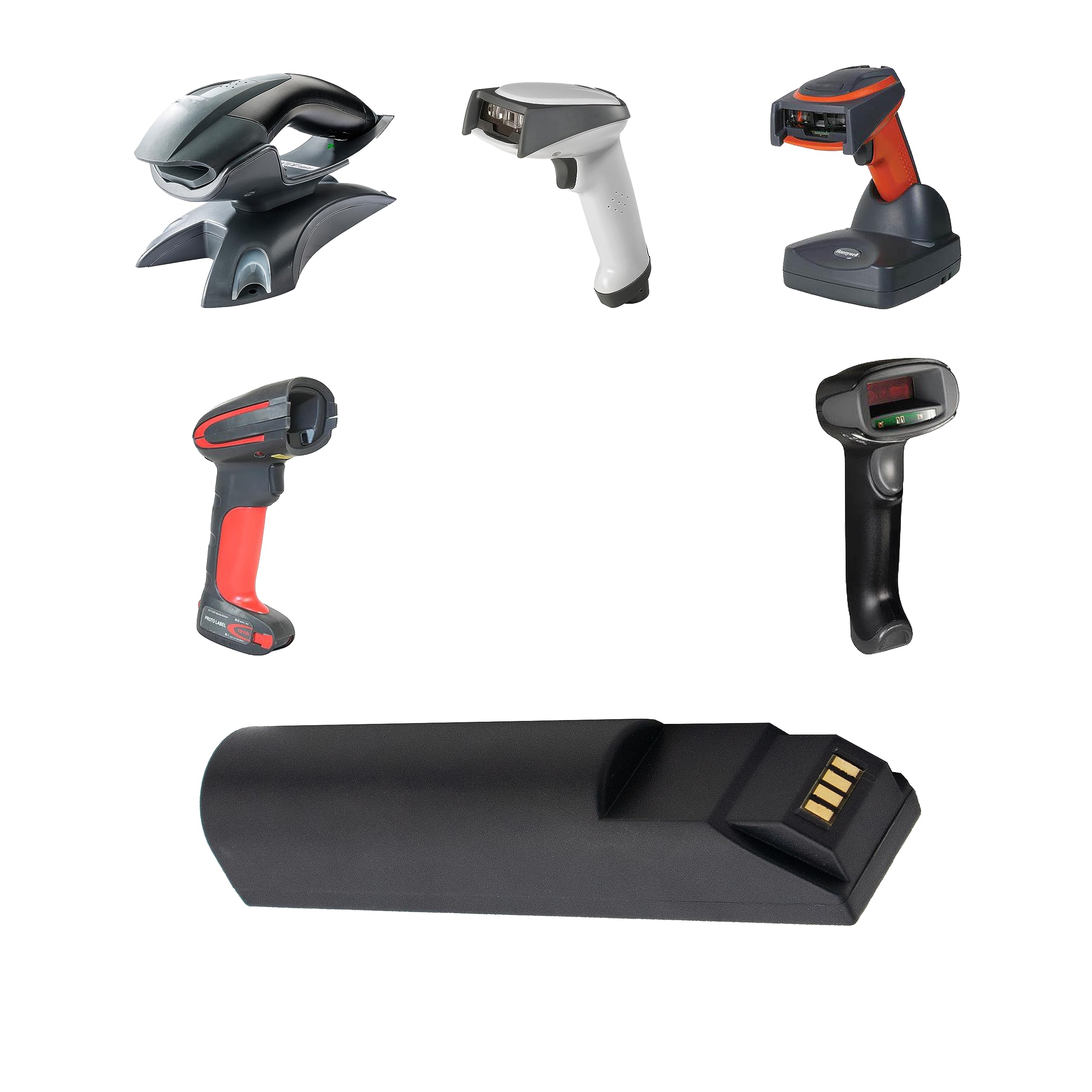 Honeywell Barcode Scanner Battery Replacement (5 Pack) - Compatible with BAT-SCN01, 3820, 4820, 1202G Models - Long-Lasting Power for Retail, Warehouse & Inventory Management