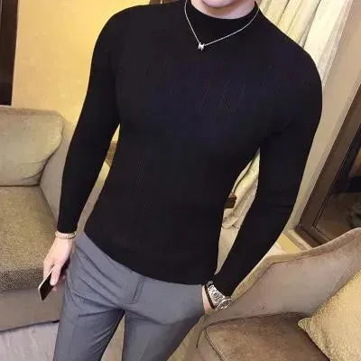 Men's Striped Pattern Sweater - Soft & Comfortable Pullover for Casual Wear, Office & Fall Outfits