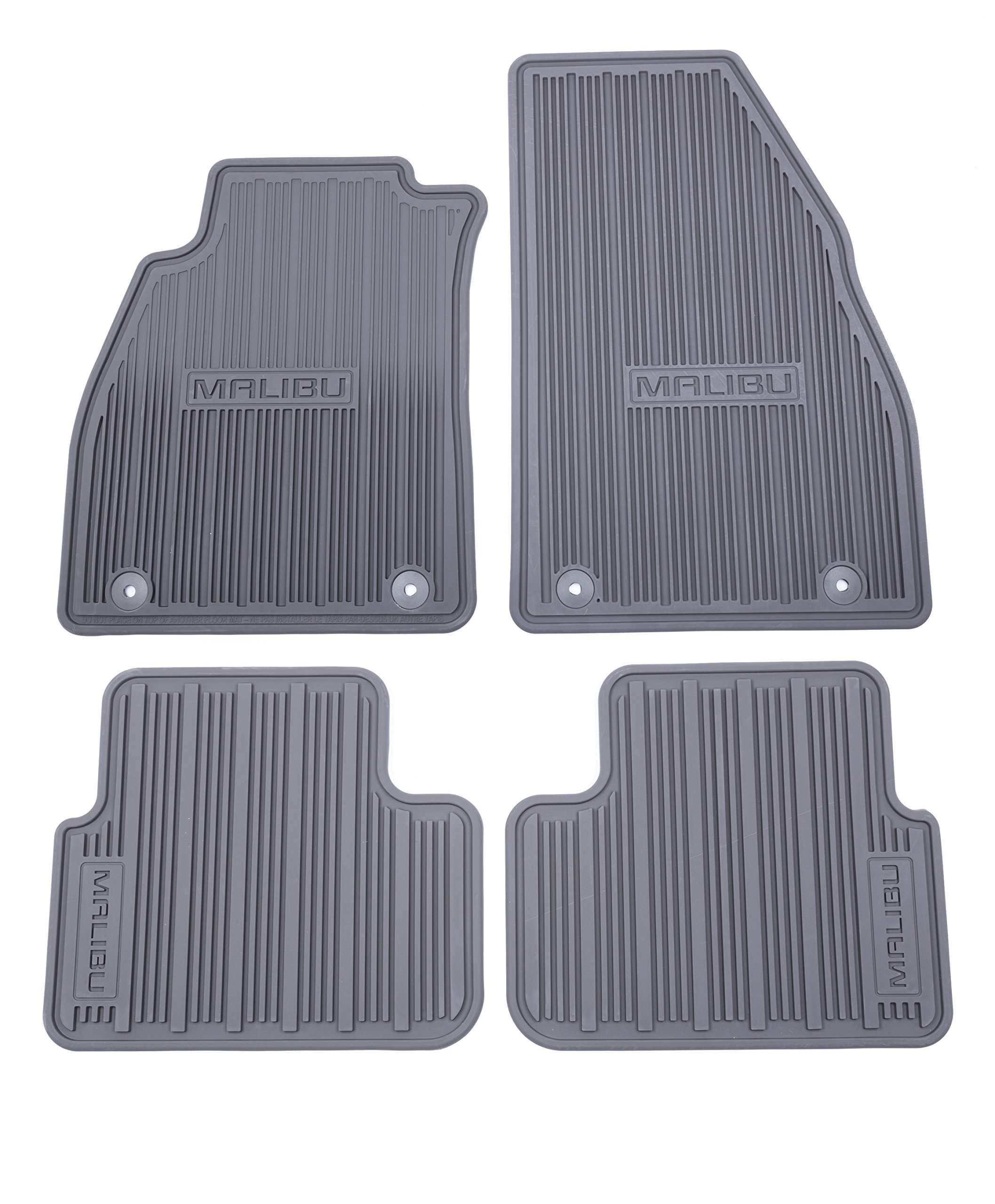 GM Accessories 22907001 All-Weather Floor Mats Set - Front & Rear Custom Fit for Trucks & SUVs | Durable Titanium Color | Perfect for Off-Roading, Winter Driving & Everyday Protection