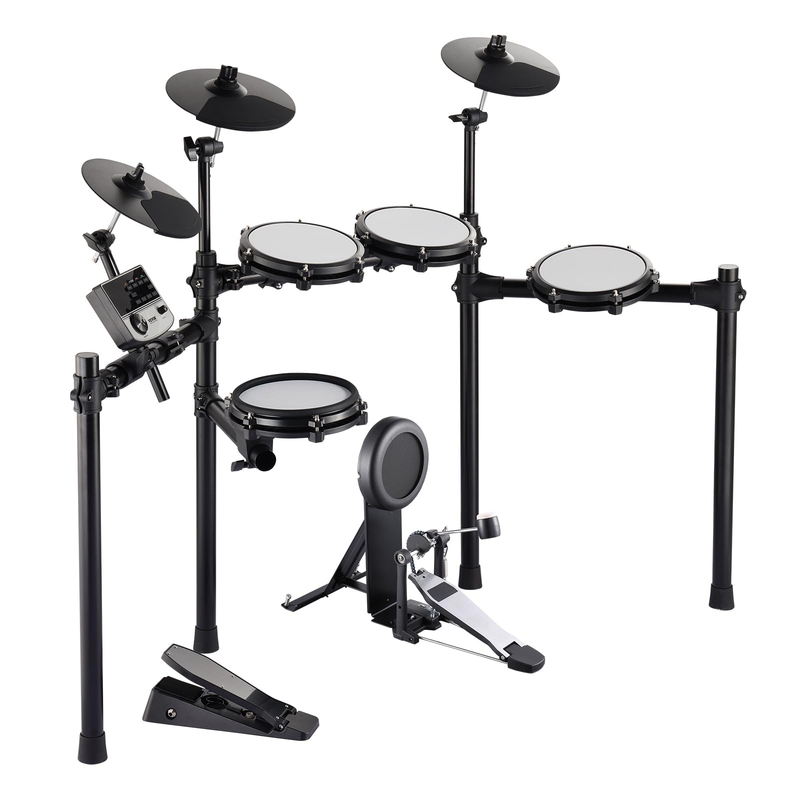 VEVOR Electric Drum Set with 32 Drum Kits & 480 Sounds - USB MIDI Supported Quiet Mesh Snare Drum Kit for Beginners & Adults - Perfect for Home Practice, Studio Recording & Live Performances