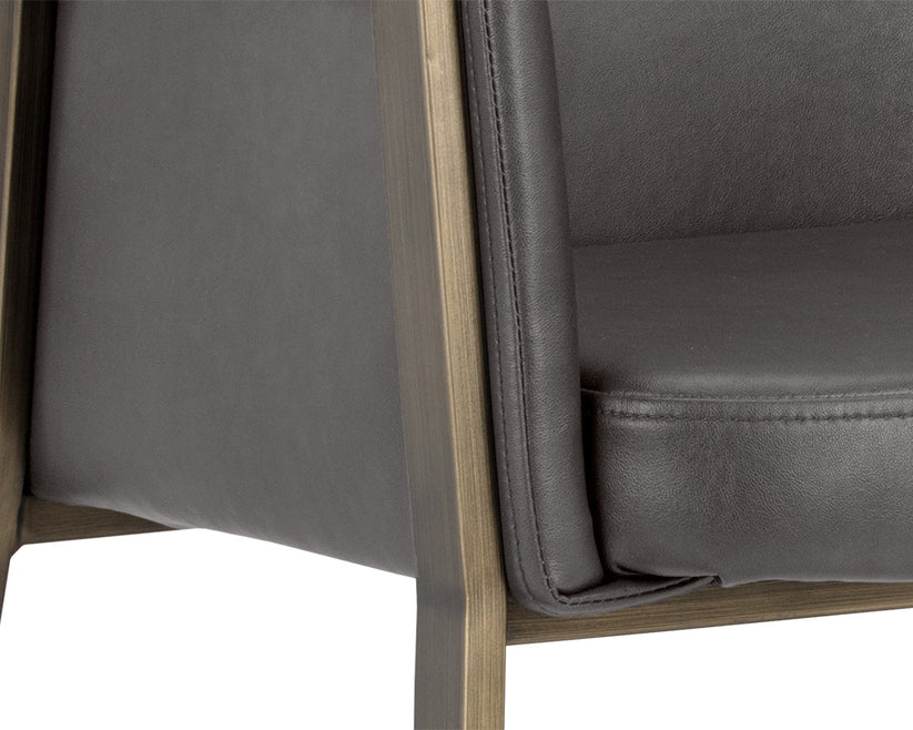 Bernadette Dining Armchair - Modern Upholstered Dining Chair with Wooden Legs for Kitchen, Dining Room & Home Decor | Comfortable & Stylish Seating Solution