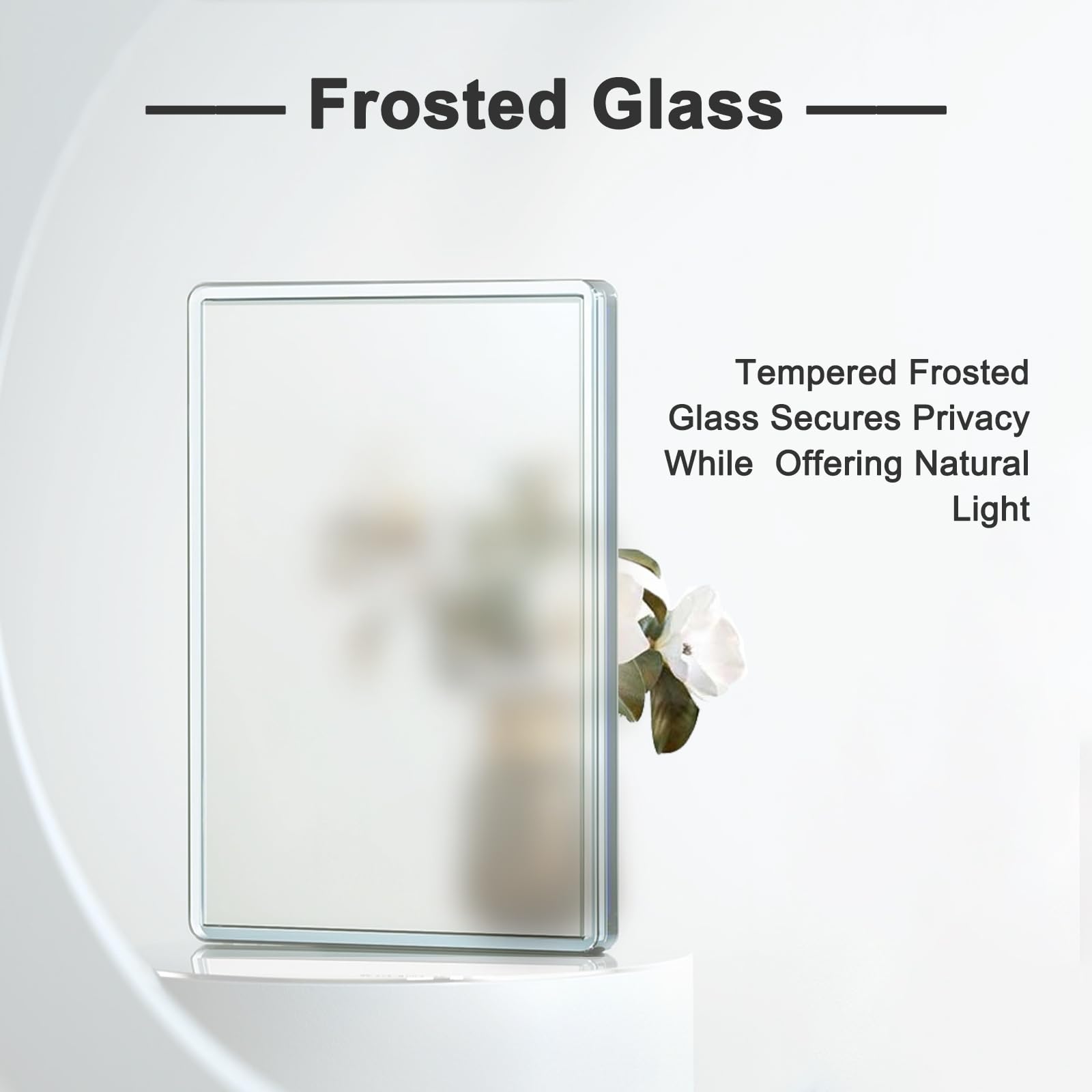 3-Panel Frosted Glass Interior Slab Shaker Door - Pre-Assembled for Barn, Pocket & French Doors - 36