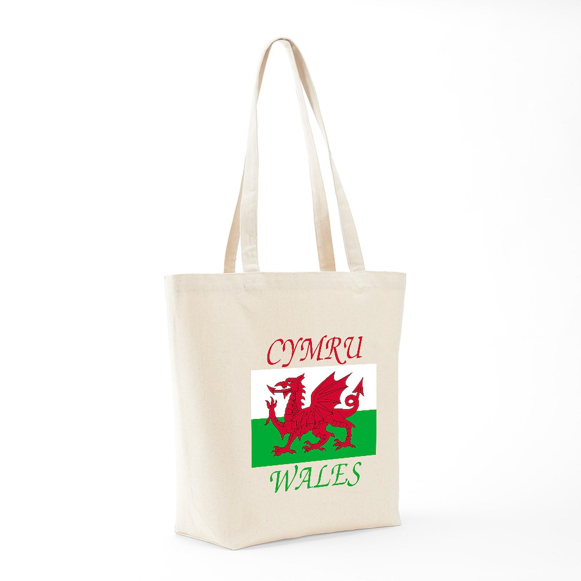 Wales Cymru Tote Bag - Natural Canvas Reusable Shopping Bag for Groceries, Beach & Daily Use | Eco-Friendly & Durable