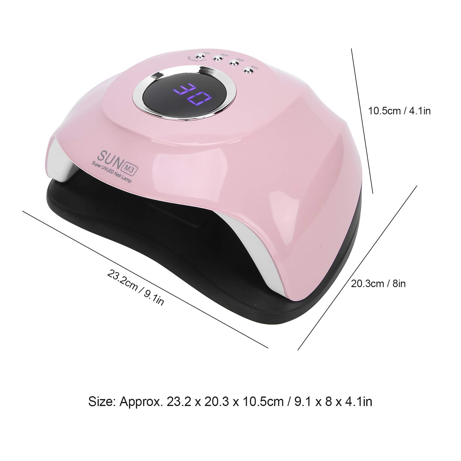 UBERSWEET® 180W Professional LED Gel Nail Lamp with 4 Timer Settings - Fast Curing for Home & Salon Use | Perfect for Gel Polish, Acrylic Nails & Nail Art Drying