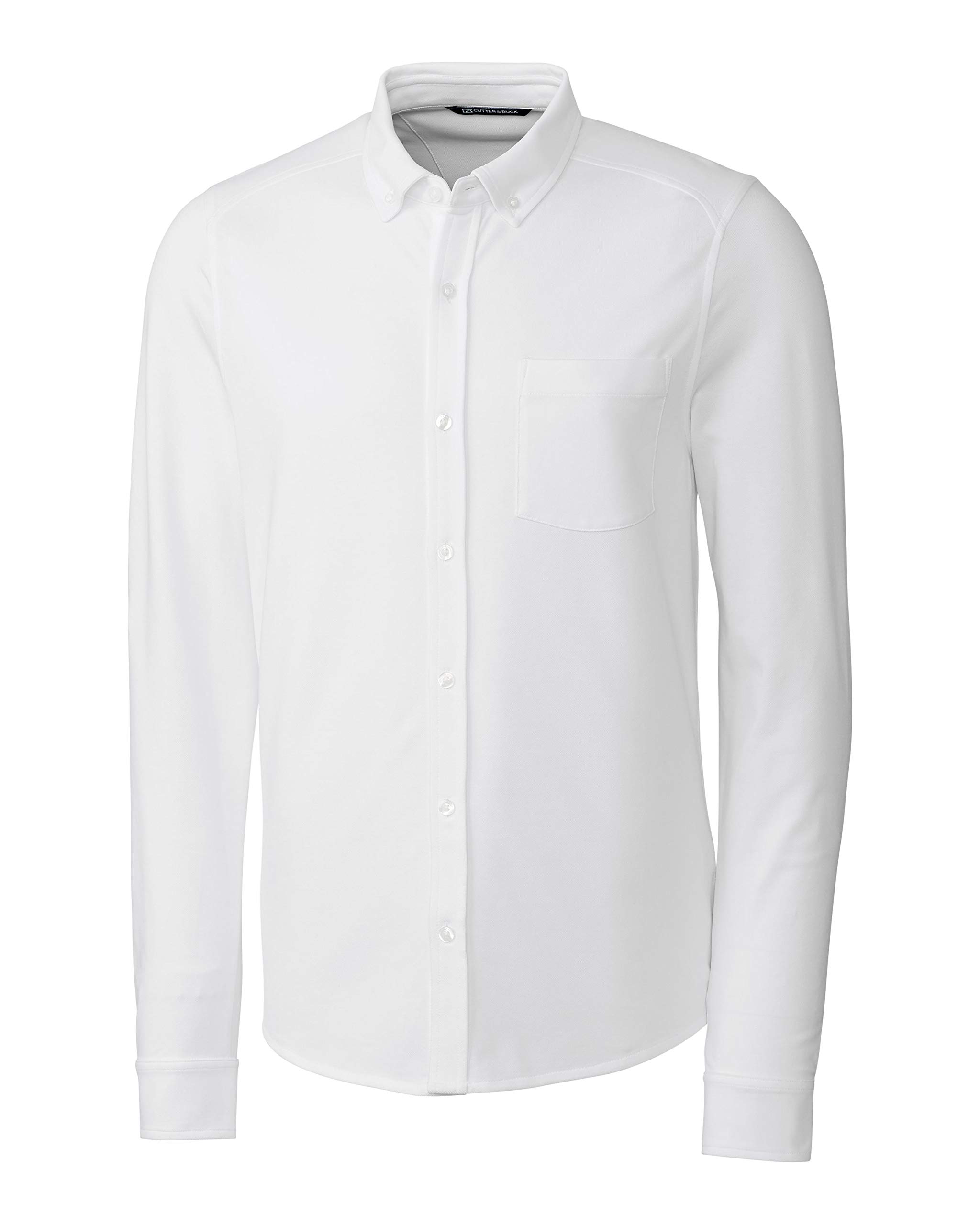 Cutter & Buck Men's Big & Tall Long Sleeve Button-Down Oxford Shirt for Work & Casual Wear | Comfortable & Stylish Office & Outdoor Clothing