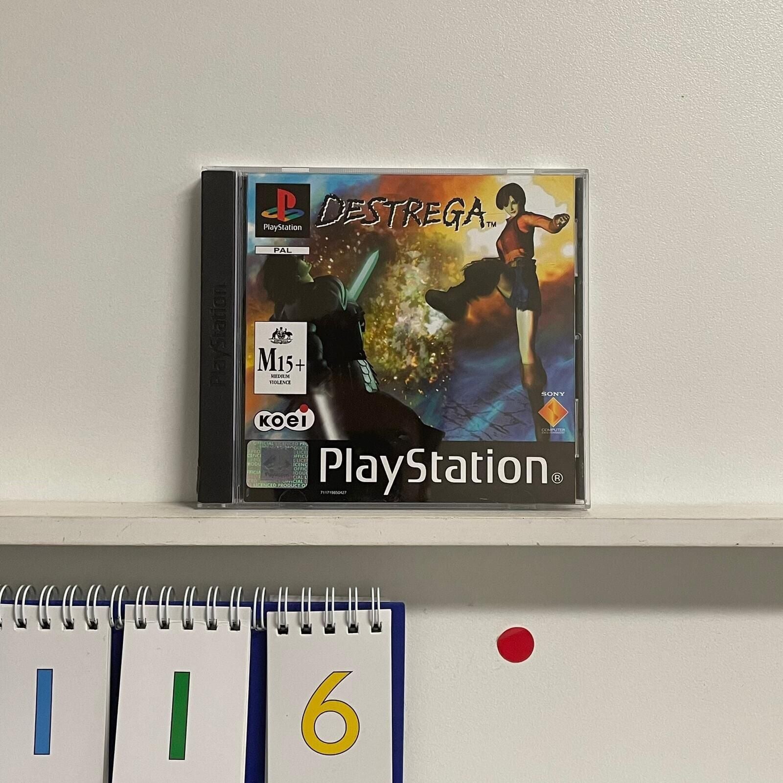 Destrega PS1 Game - Playstation 1 Classic Fighting Game with Original Manual (PAL Version) - Perfect for Retro Gaming Enthusiasts and Collectors