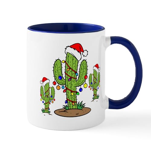 White/Navy Inside - Funny Arizona Christmas Mug