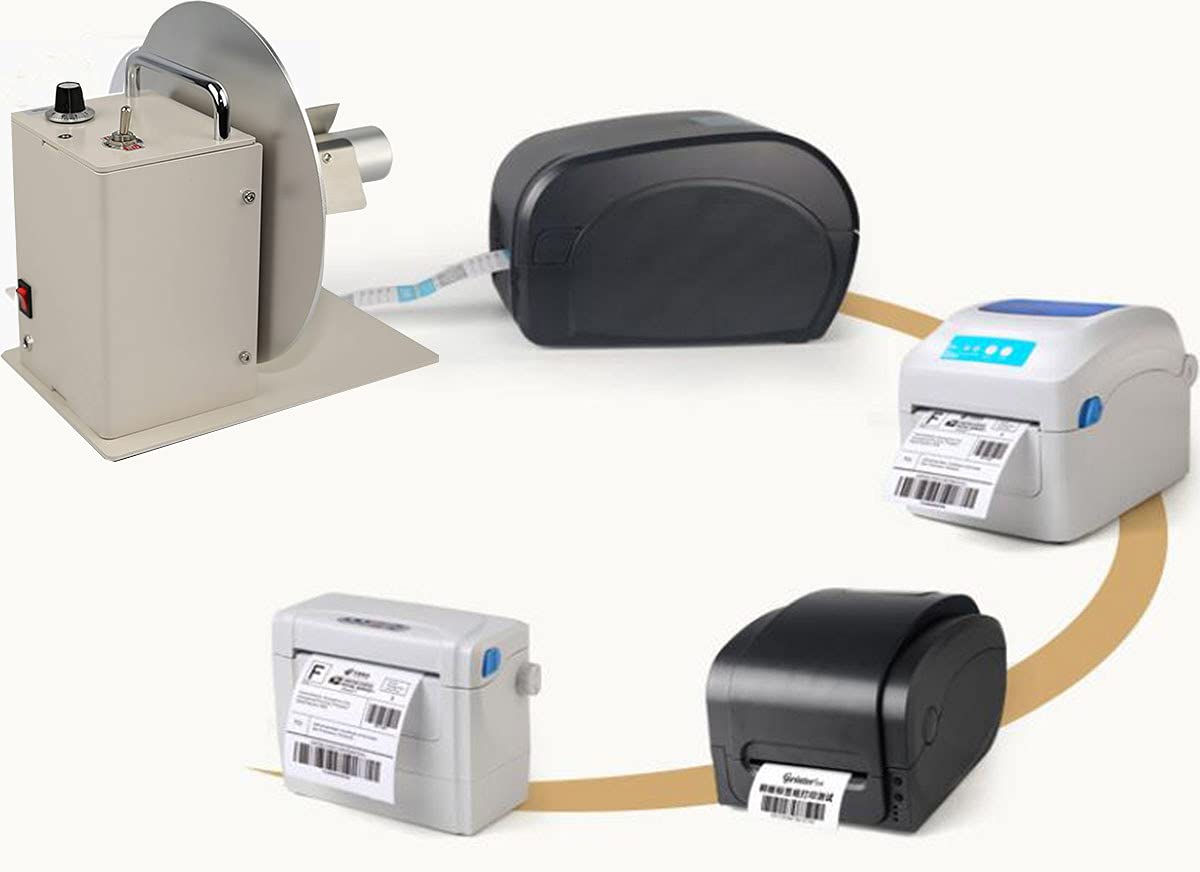 TECHTONGDA Automatic Electric Label Rewinder Machine with Speed Adjustment - 9