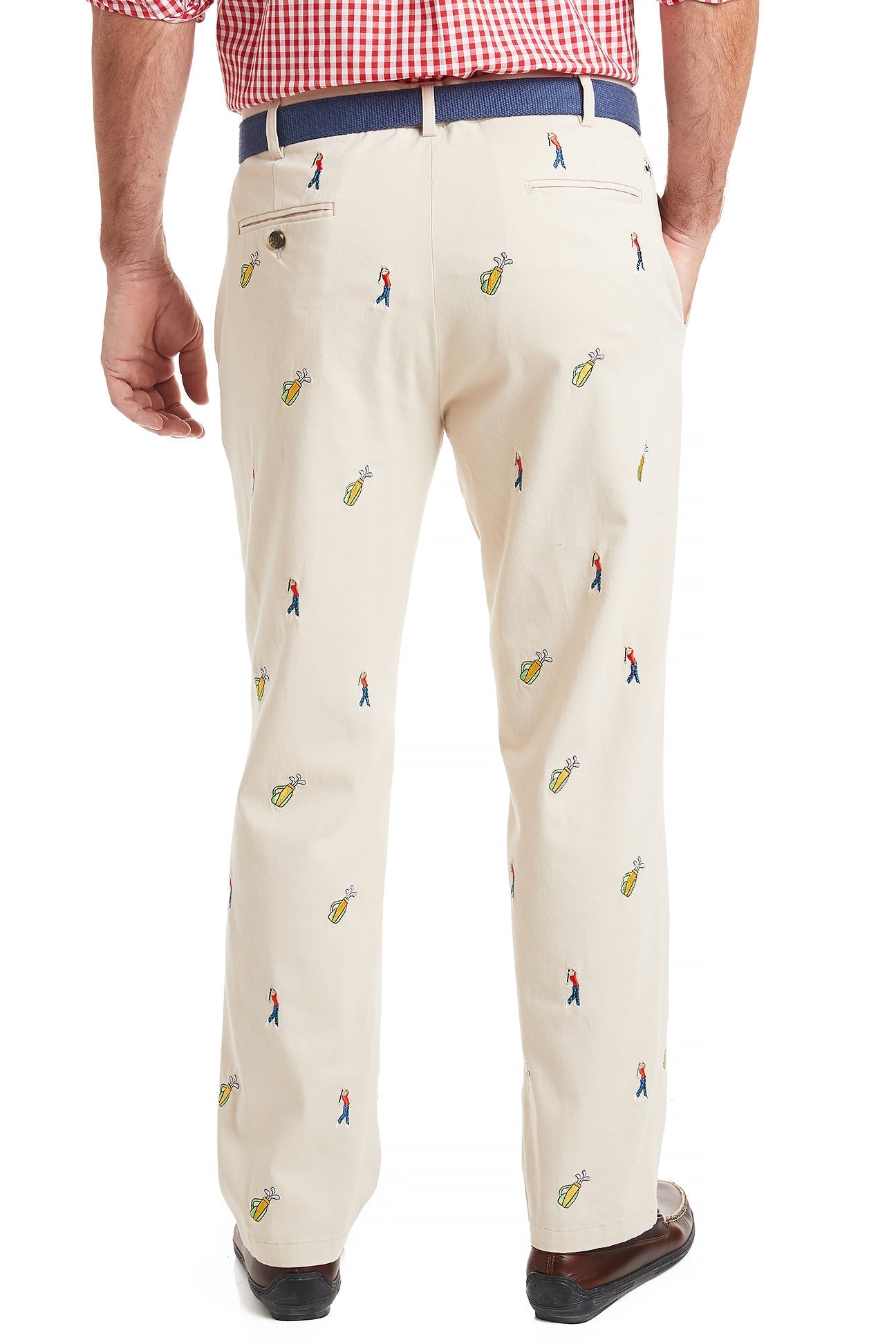 Men's Stretch Twill Harbor Pant with Golf Bag Pocket - Comfortable & Stylish Golfing & Casual Wear