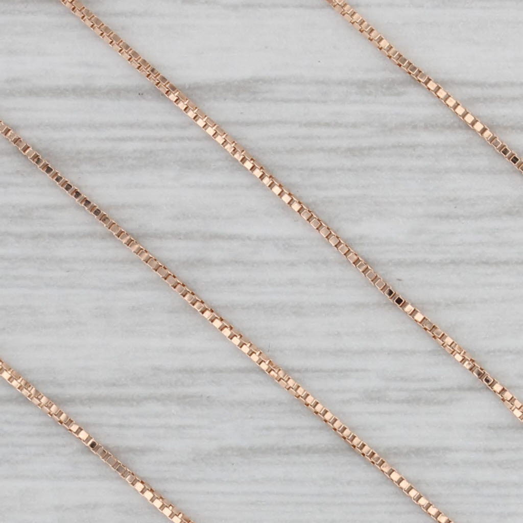 0.47ctw Champagne Diamond Heart Pendant Necklace - 10k Rose Gold 19