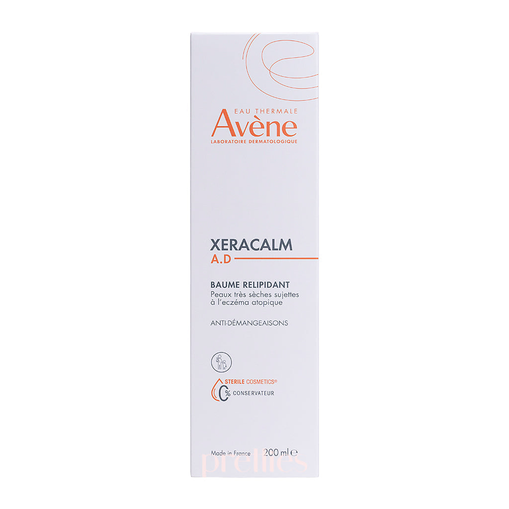 Avene XeraCalm AD Lipid Replenishing Balm 200ml - Soothing Cream for Dry, Sensitive Skin - Perfect for Eczema & Dermatitis Relief - Daily Moisturizer for Face & Body