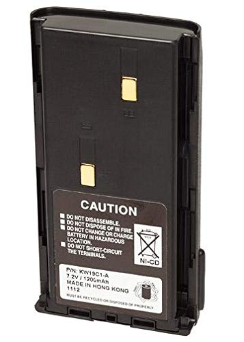 Rechargeable 7.5V 1200mAh Ni-CD Battery for Kenwood TK-260 Two Way Radio - Perfect for Security, Construction & Outdoor Communication