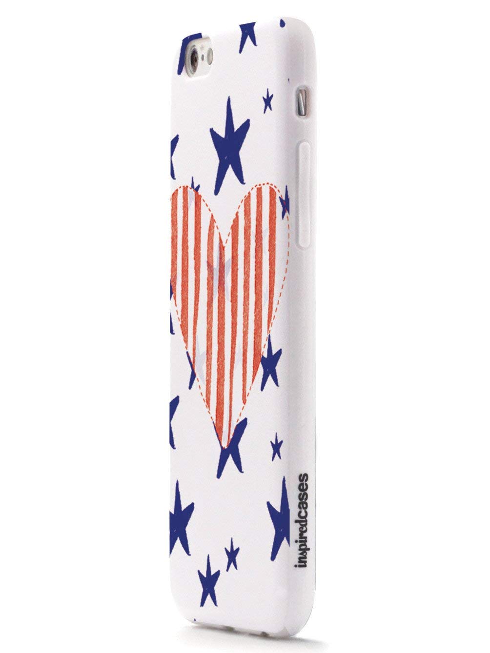 Inspired Cases - Patriotic Stars and Stripes 3D Textured Protective Phone Case for Apple iPhone 8 | Shockproof & Slim Design | Perfect for Everyday Use, Travel & Outdoor Activities