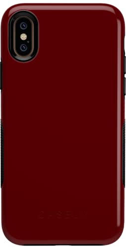Burgundy Red on Black