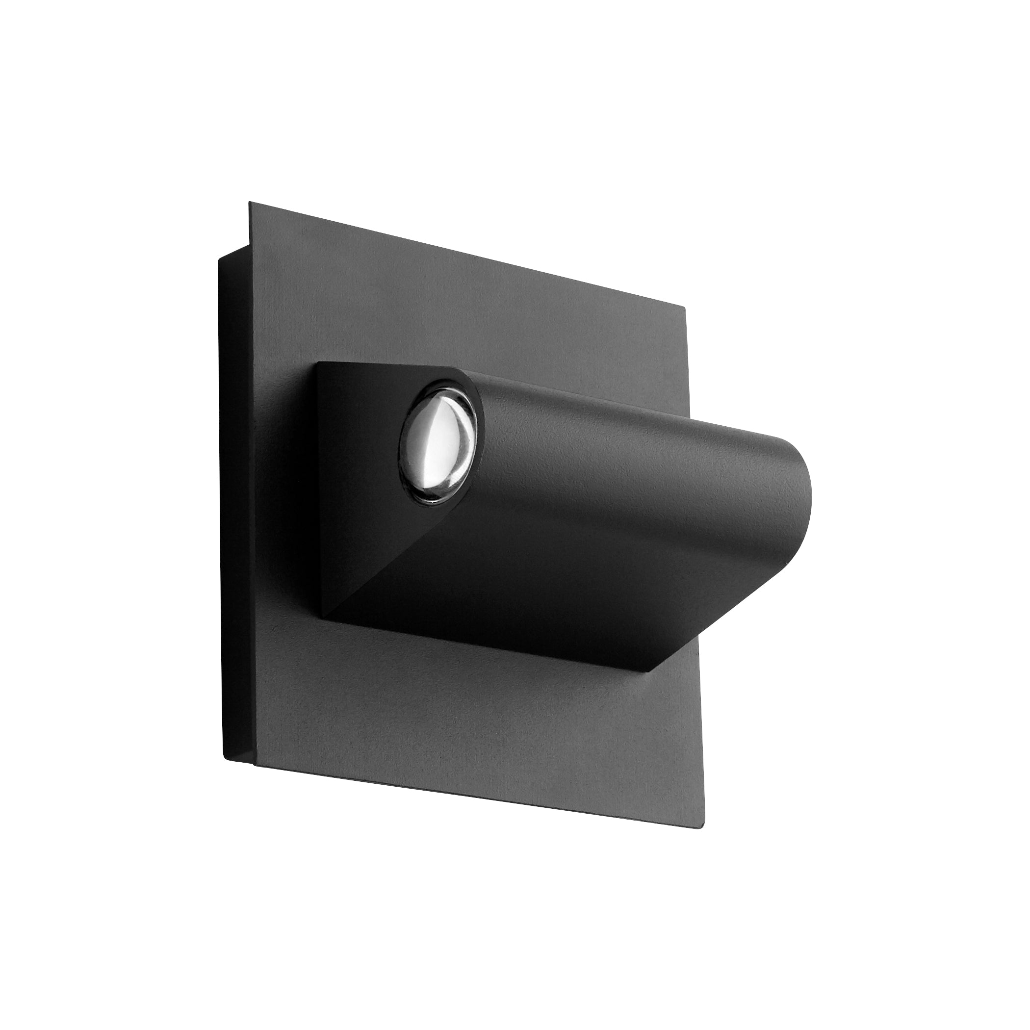 Oxygen Cadet 3 748 15 Outdoor Wall Sconce Light Fixture - Black - Weatherproof Exterior Lighting for Porch, Patio, Garden, and Entryway