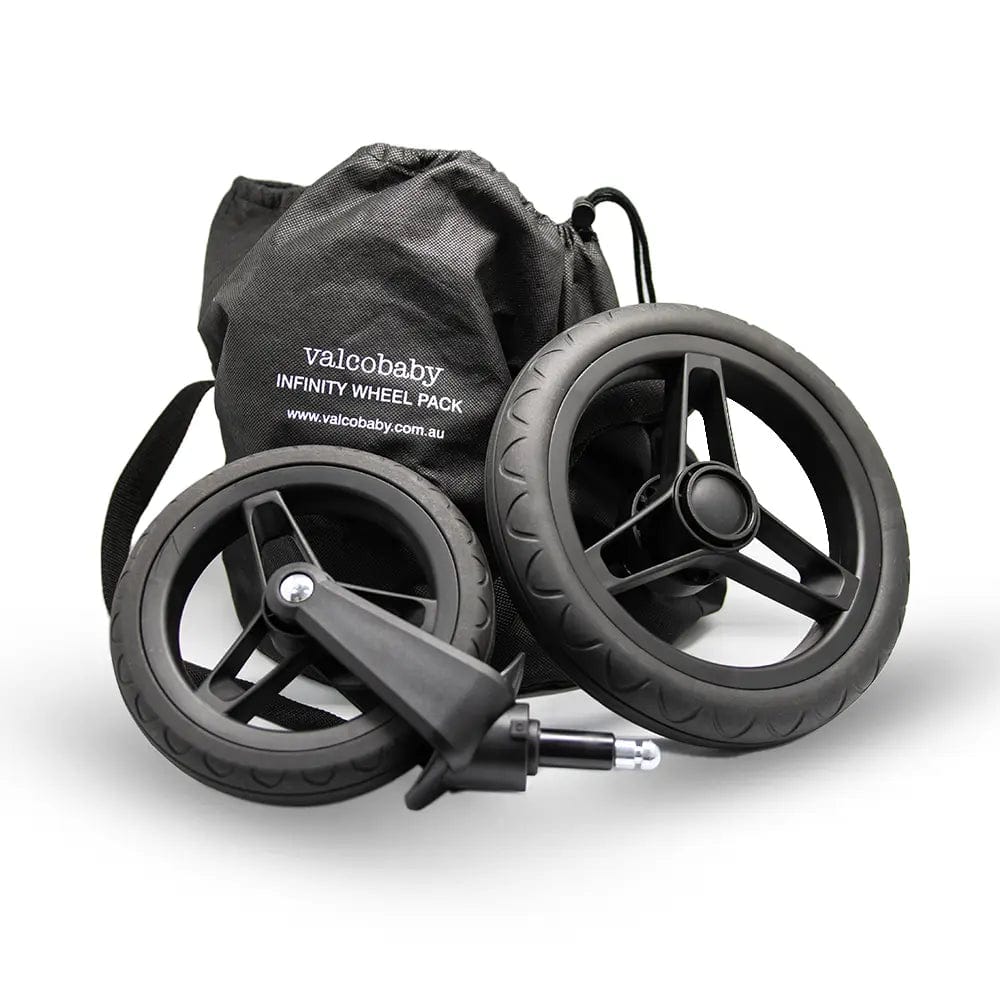 Valco Baby Infinity Wheels Pack - Trend Series Stroller Accessory | Replacement Wheels for Smooth Ride | Perfect for Urban Walking, Jogging & Travel