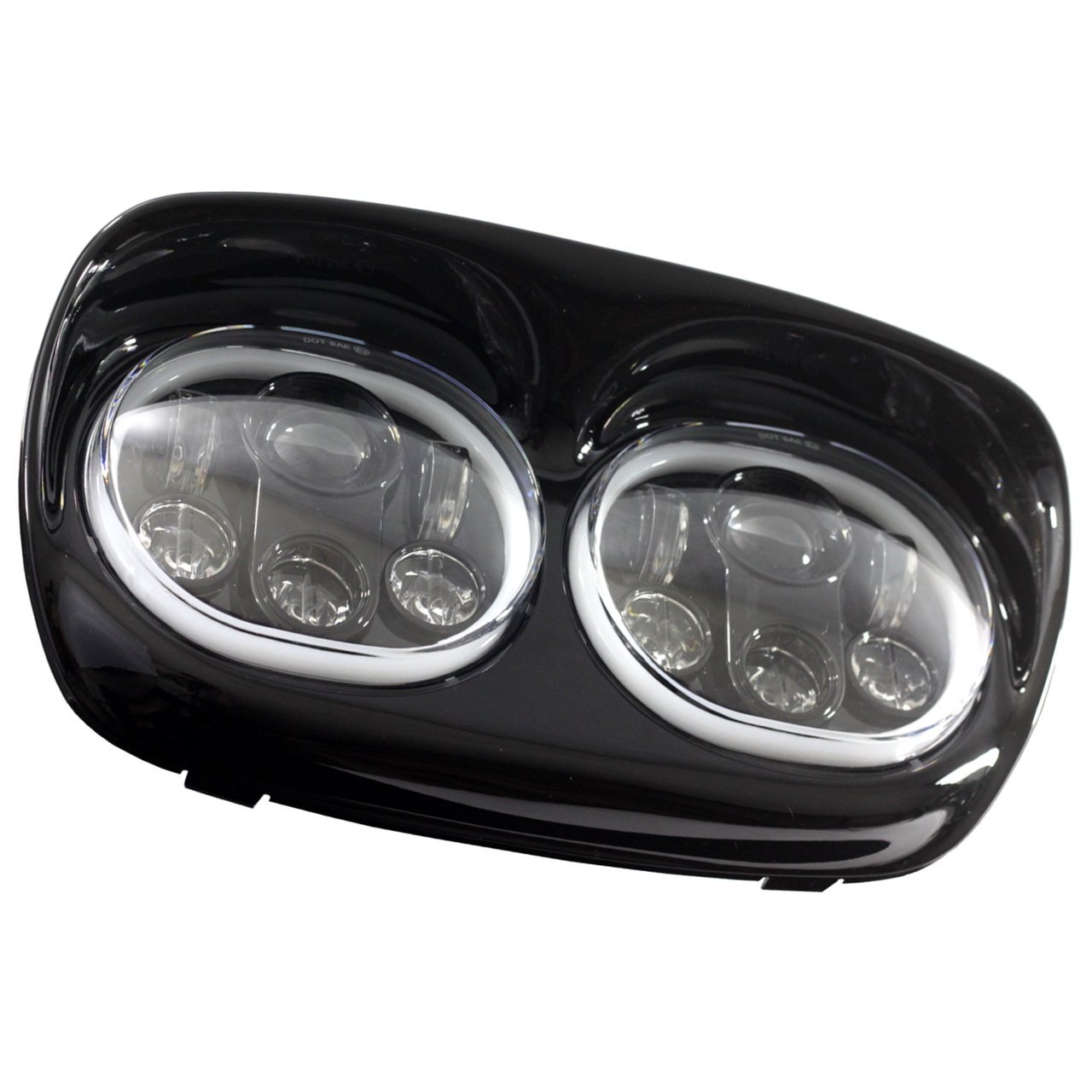 1998-2013 Harley Davidson Road Glide LED Headlight with Full Halo Ring - High Visibility Motorcycle Lighting for Night Riding & Custom Bike Upgrades
