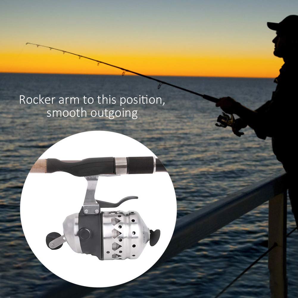 HERCHR Fishing Reel with Hand Brake - High Performance Baitcasting Reel for Lure Fishing, Rock Fishing & Archery Shooting | Durable Fishing Line Wheel Accessory for Saltwater & Freshwater Angling
