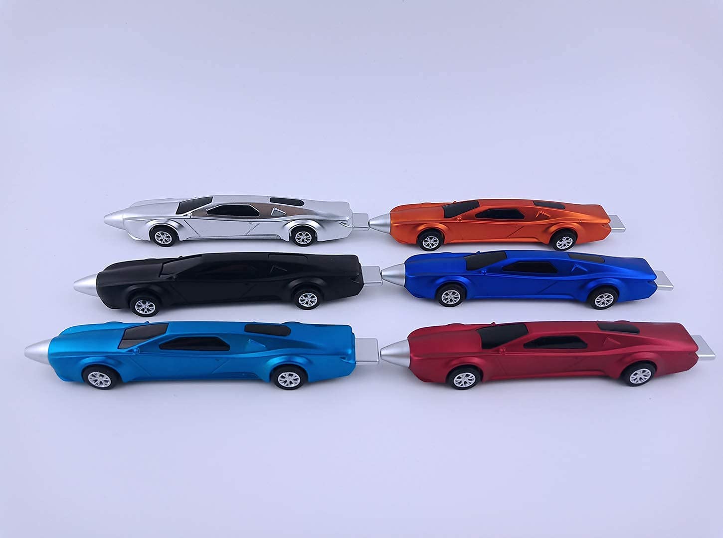 6PCS Sports Car Ballpoint Pens for Kids - Fun Novelty Racing Car Pens with Blue Ink - Cool School Supplies & Gifts for Boys and Girls - Perfect for Classroom, Homework, and Birthday Parties