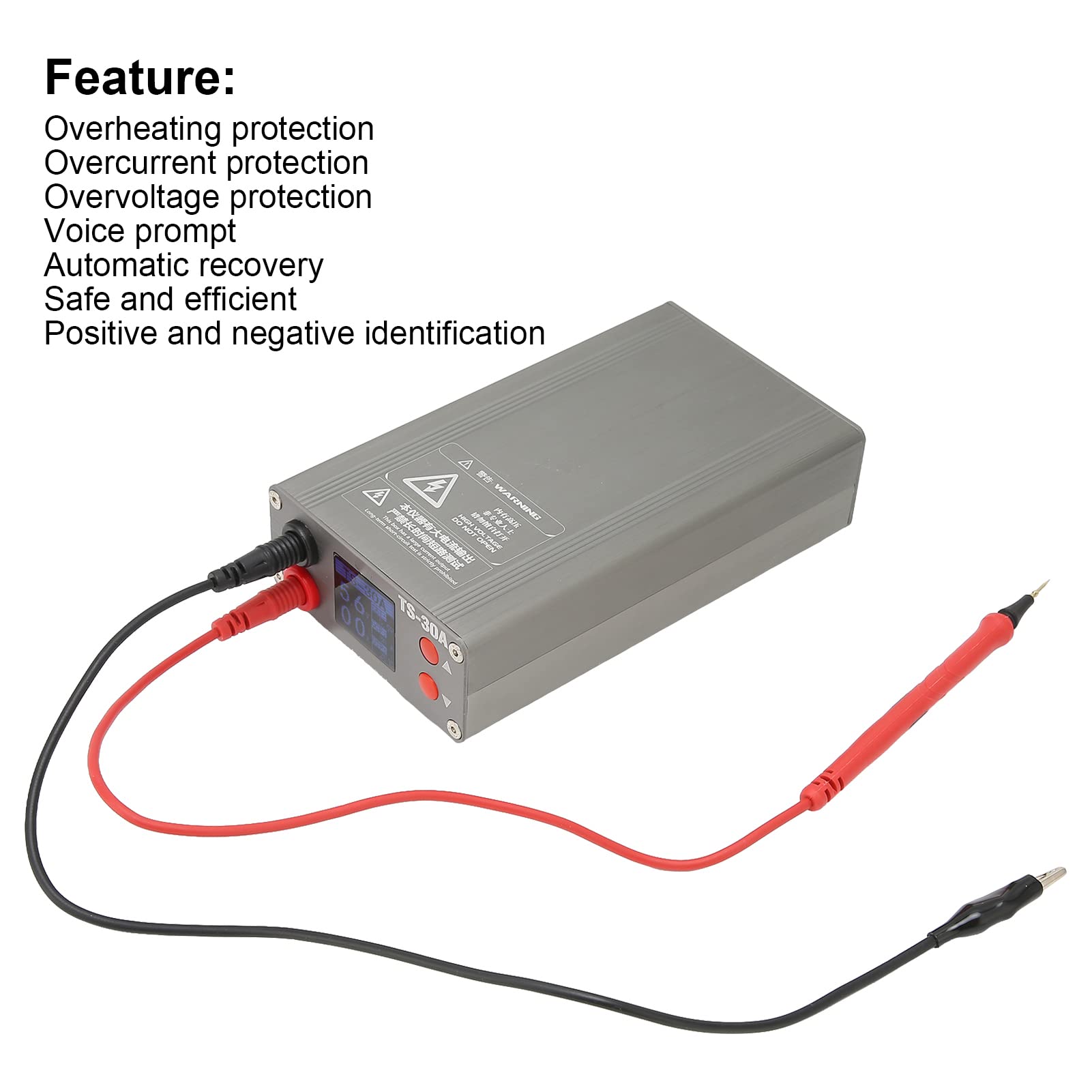 TD-30A PCB Short Circuit Fault Detector Tool Box with Voice Prompt | Reliable Phone Repair Diagnostic Device | Power Cord Included | for Electronics Technicians & DIY Phone Repair