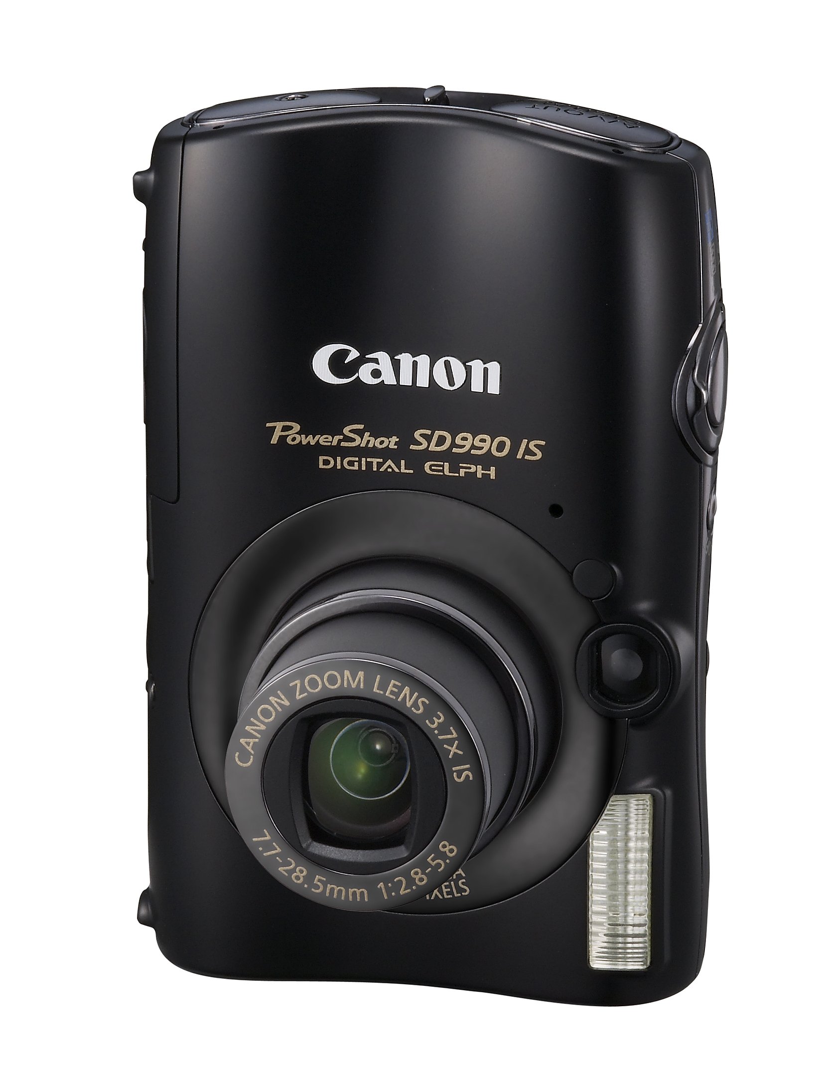 Canon Powershot SD990IS 14.7MP Digital Camera with 3.7x Optical Zoom & Image Stabilization - Black | Compact Point & Shoot Camera for Travel, Vlogging & Everyday Photography