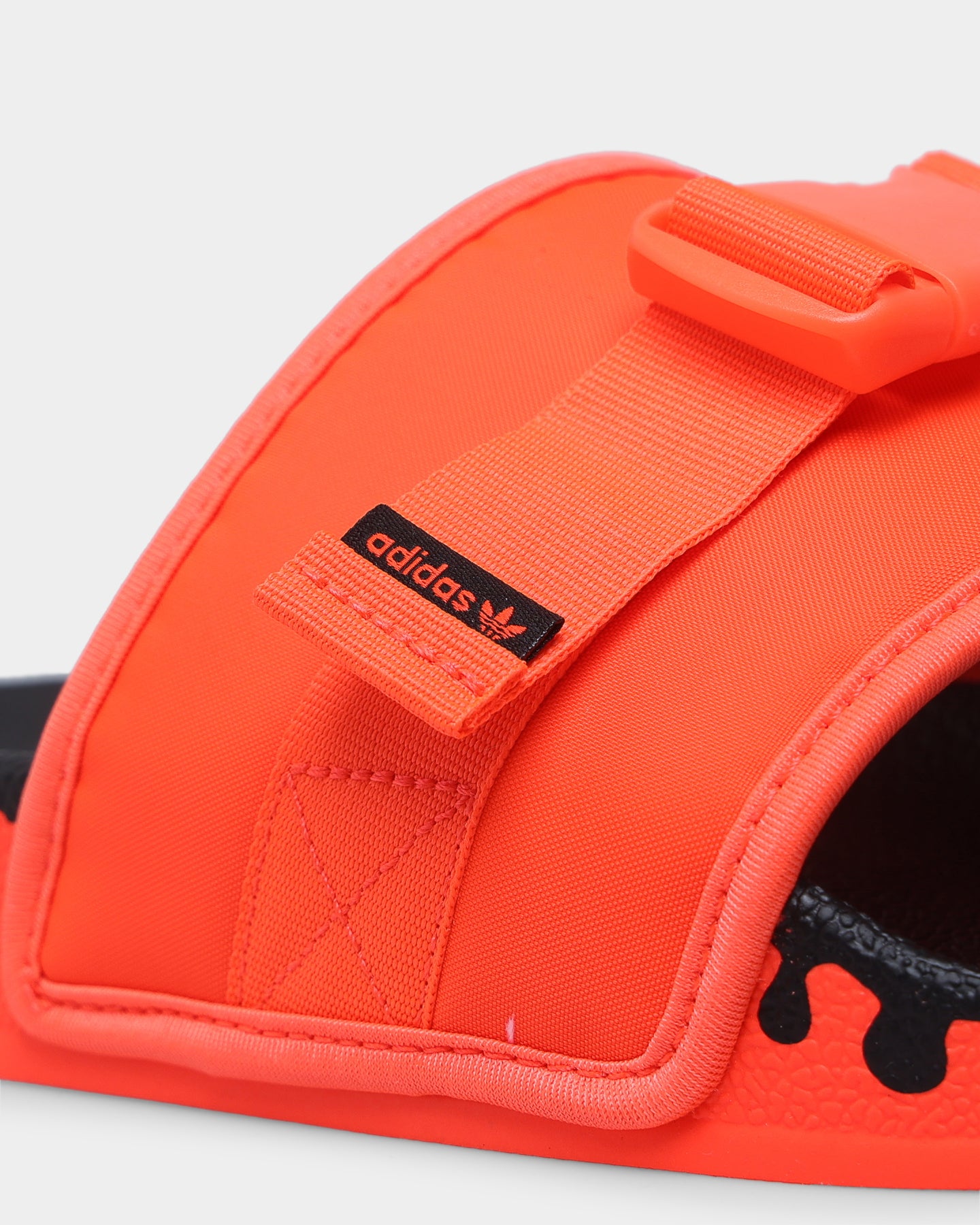 Adidas Pouchylette Slides for Men - Solar Red/Core Black Comfortable Summer Sandals | Perfect for Beach, Pool & Casual Wear