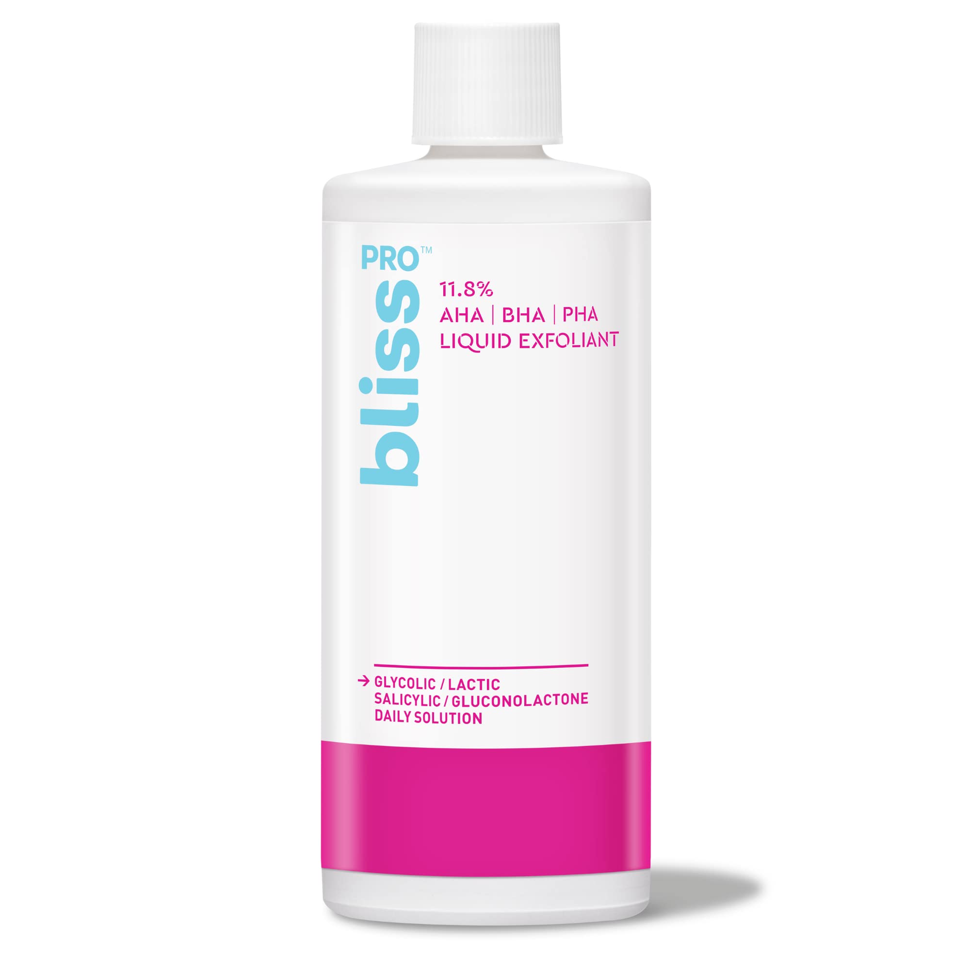 BlissPro™ Liquid Exfoliant & Pore Vanish Toner Set (2pc) - 11.8% AHA BHA PHA Daily Exfoliating Treatment with Niacinamide - For Clear, Smooth Skin - Perfect for Morning & Night Skincare Routine