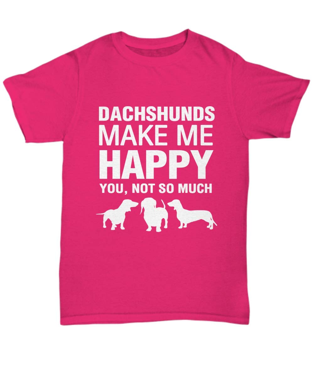 Funny Dachshund T-Shirt for Dog Lovers - Cute Wiener Dog Apparel - Perfect Gift for Birthday, Anniversary & Christmas - Great for Casual Wear & Dog-Themed Parties