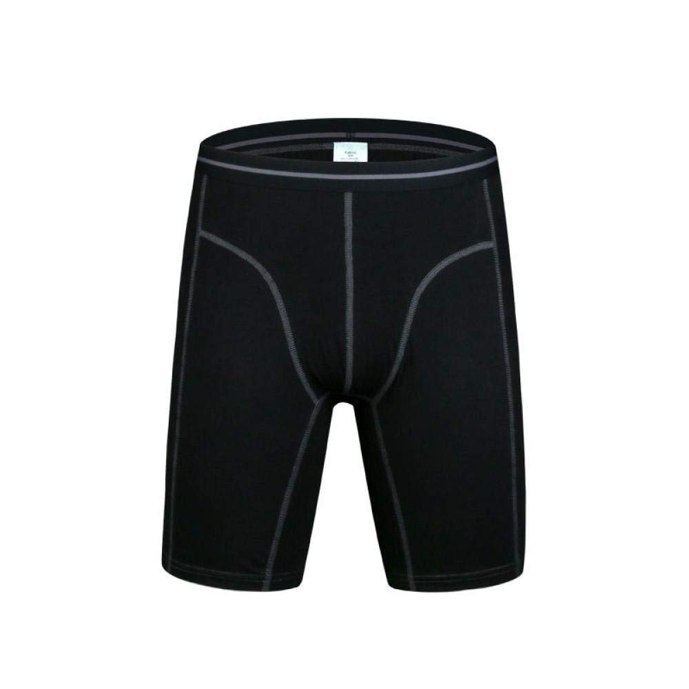 TIGERROSA 2 Pack Men's Cotton Boxer Briefs - Breathable Long Leg Underwear for Men - Soft Boxer Shorts with Comfort Waistband | Perfect for Everyday Wear, Workout & Sleep