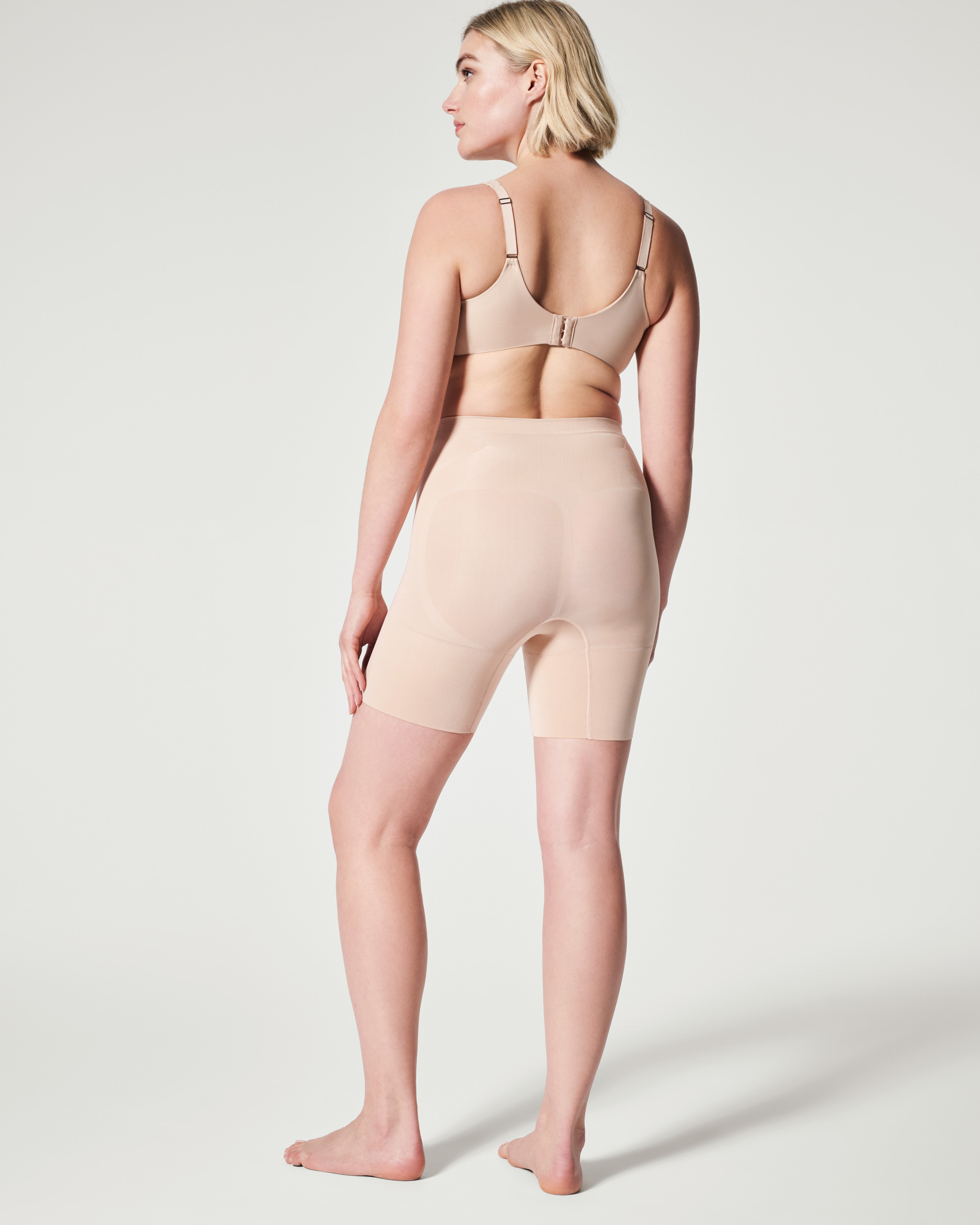 SPANX Sculpt OnCore Mid Thigh Shorts - High Waist Shaping Shorts for Women | Tummy Control & Thigh Slimming | Perfect for Workout, Yoga & Everyday Wear