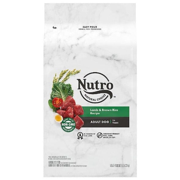 Nutro Natural Choice Lamb & Brown Rice Adult Dry Dog Food - Premium High Protein Dog Food for Adult Dogs - Ideal for Sensitive Stomachs & Healthy Digestion - Perfect for Daily Meals & Active Lifestyles