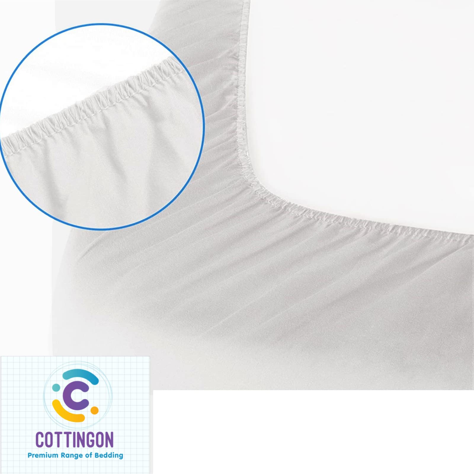 Split King Fitted Sheet for Adjustable Beds - Half Split Design (34
