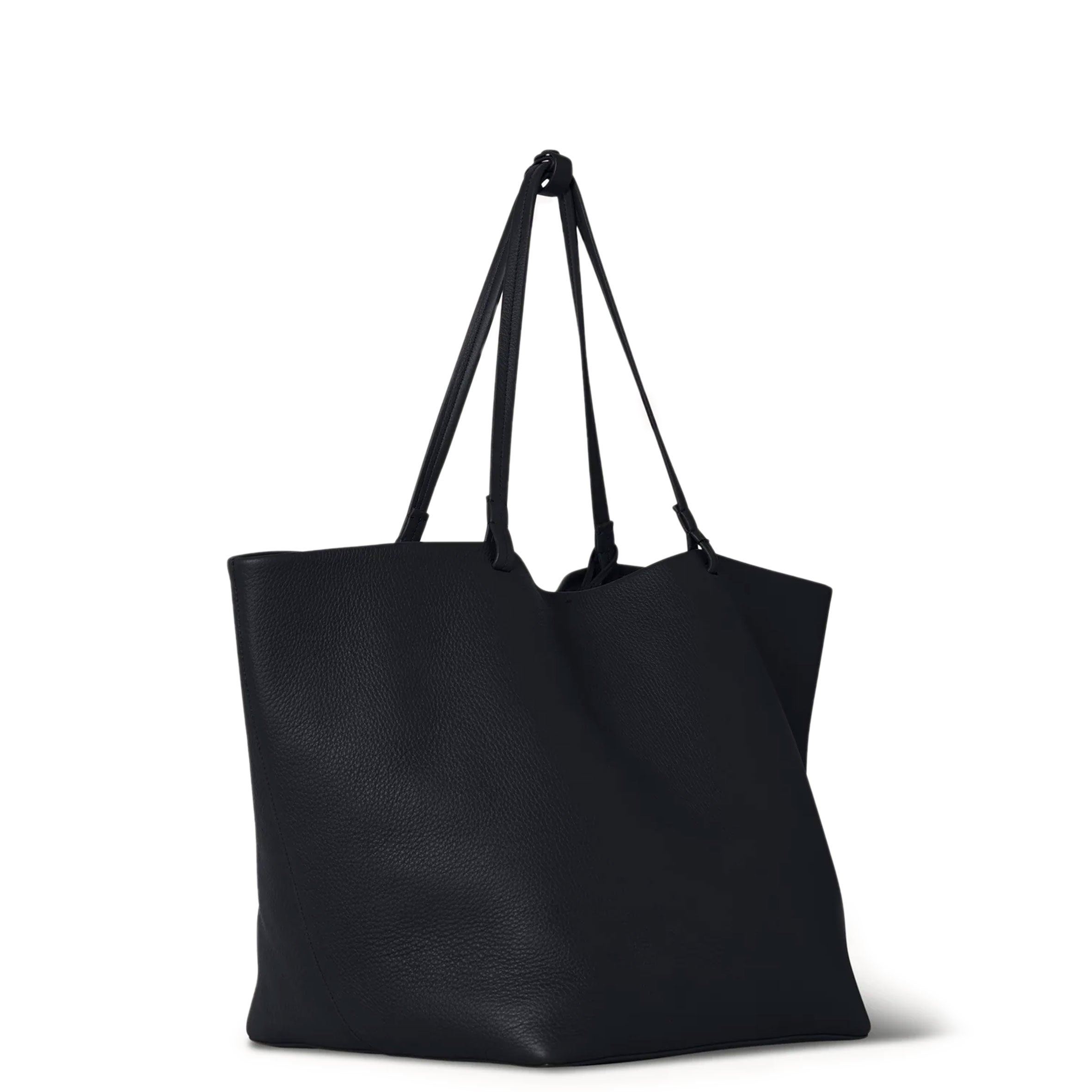 Premium Leather Park Tote Three - Stylish Grained Marine Blue Handbag for Women | Perfect for Work, Travel & Everyday Use